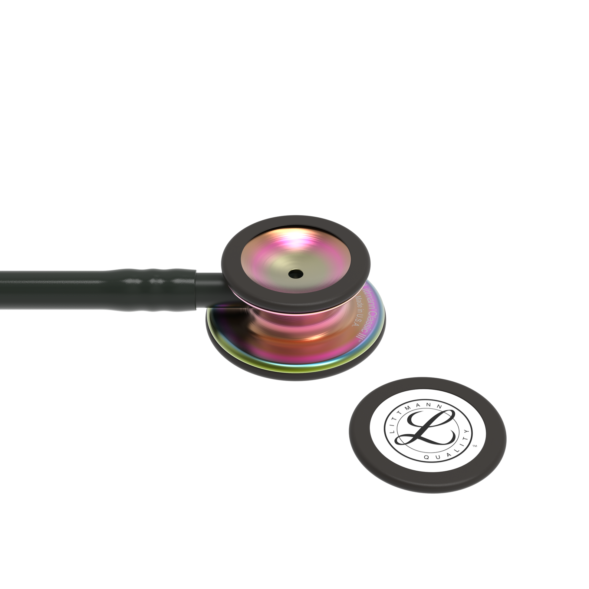 Littmann Classic III Stethoscope: Rainbow and Black 5870 3M Littmann