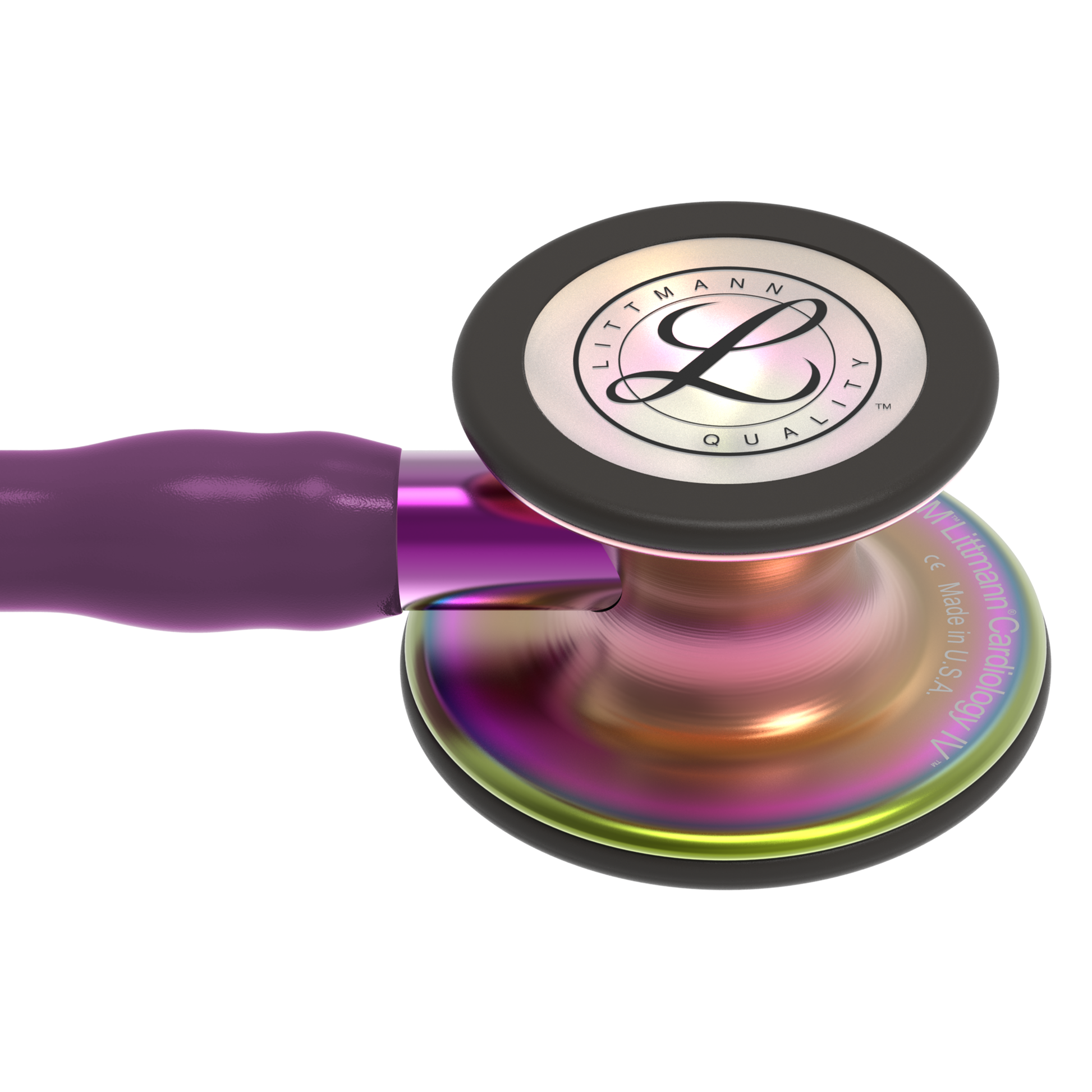 Littmann Cardiology IV Diagnostic Stethoscope: Rainbow & Plum - Violet Stem 6205 3M Littmann
