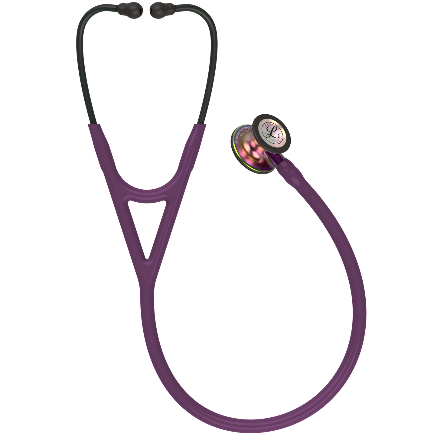 Littmann Cardiology IV Diagnostic Stethoscope: Rainbow & Plum - Violet Stem 6205 - Student Program 3M Littmann