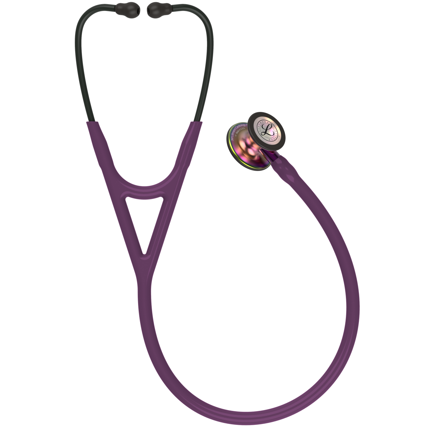 Littmann Cardiology IV Diagnostic Stethoscope: Rainbow & Plum - Violet Stem 6205 3M Littmann