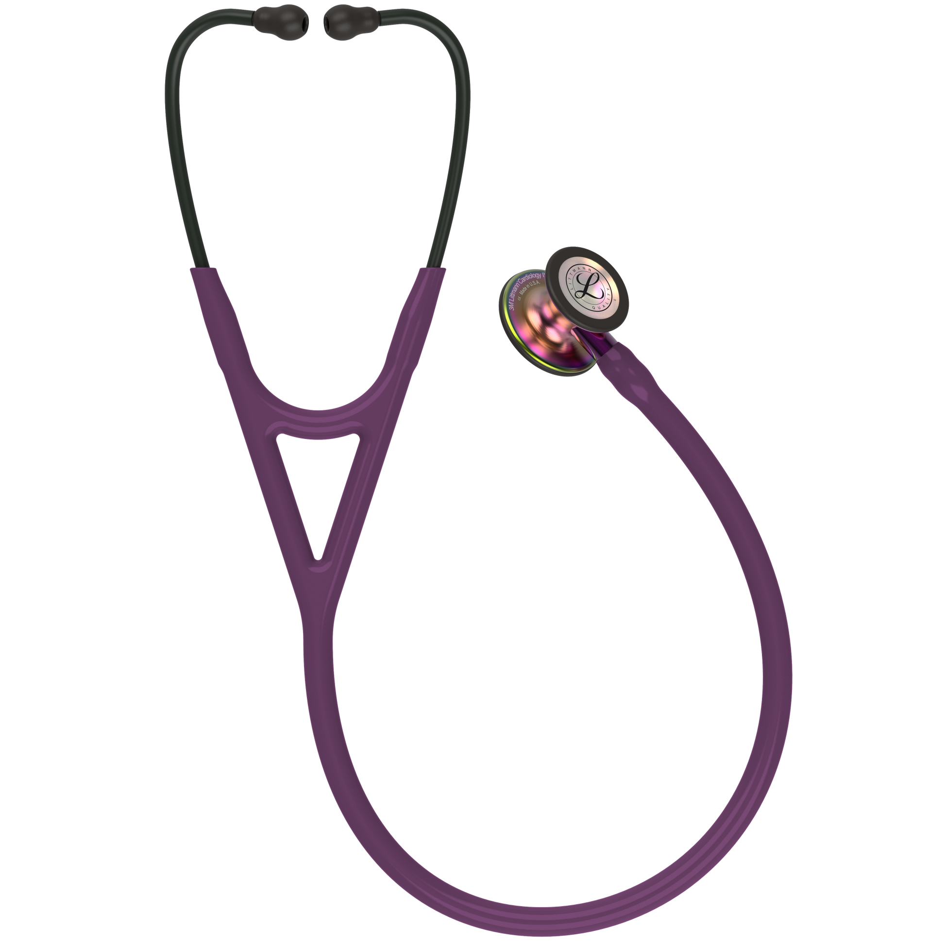 Littmann Cardiology IV Diagnostic Stethoscope: Rainbow & Plum - Violet Stem 6205 3M Littmann
