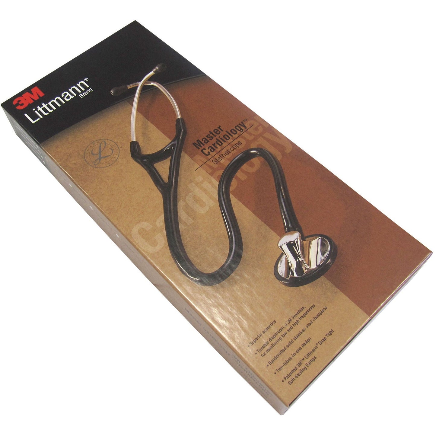 Littmann Master Cardiology Stethoscope: Black 2160 - Student Program 3M Littmann