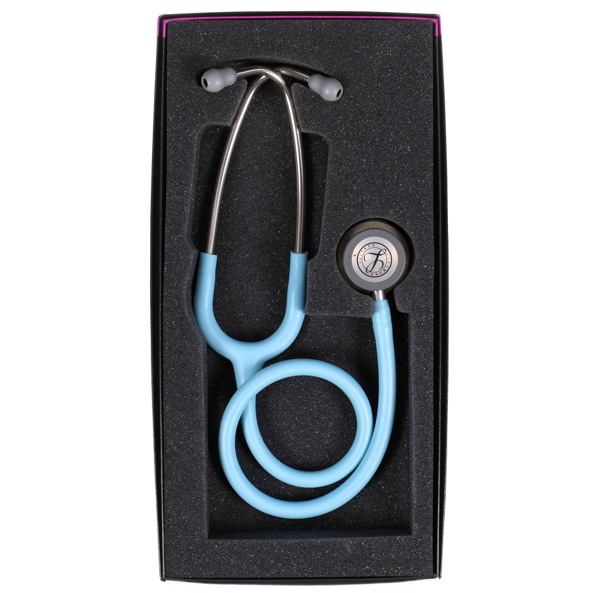 Littmann Classic III Monitoring Stethoscope: Satin Marine Blue Tube 5912C - Student Program 3M Littmann