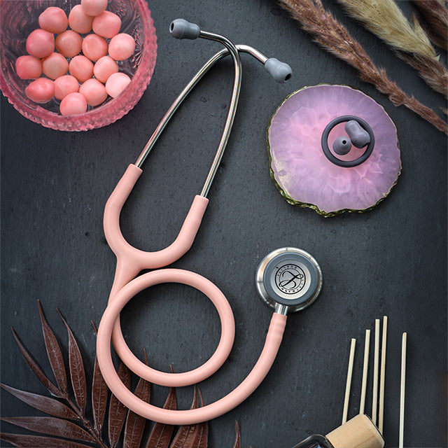 Littmann Classic III Monitoring Stethoscope: Satin Champagne Rose Tube 5910C - Student Program 3M Littmann