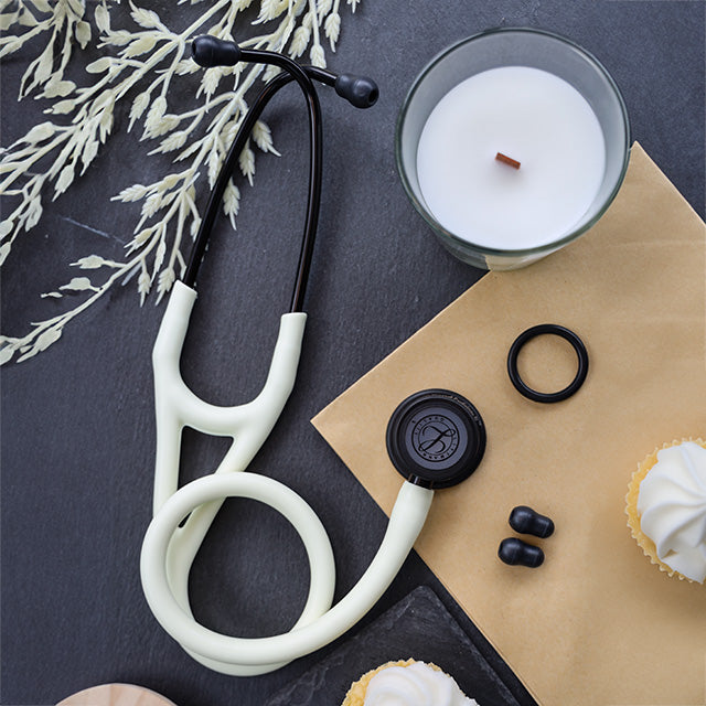 Littmann Cardiology IV Diagnostic Stethoscope: Satin Alabaster Tube 6186C - Student Program 3M Littmann
