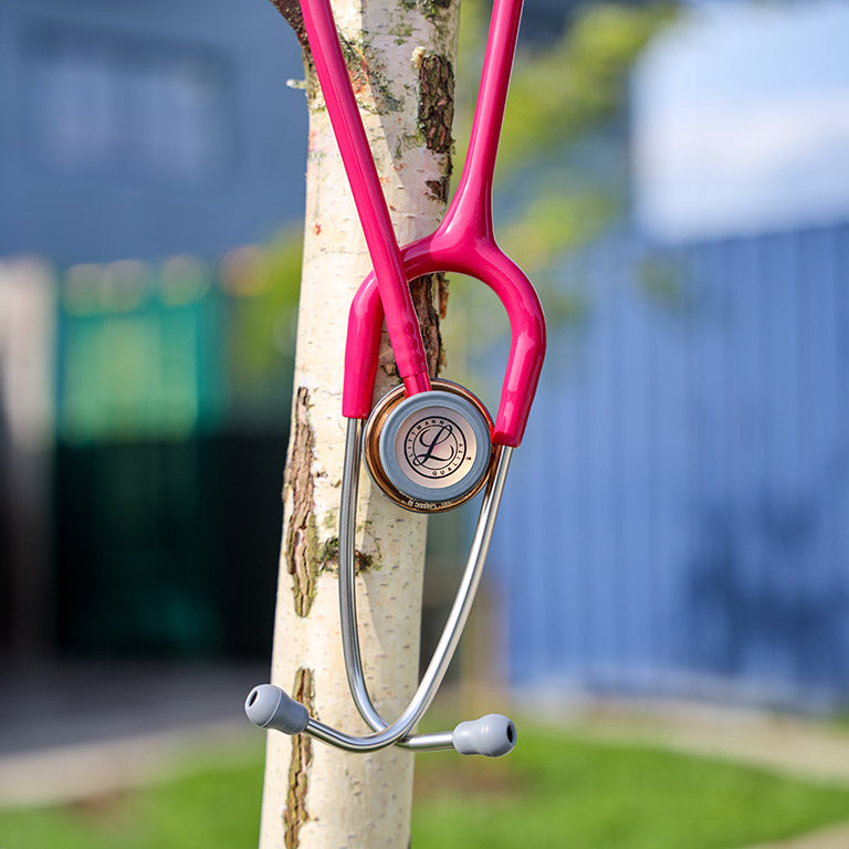 Littmann Classic III Monitoring Stethoscope: High Polish Copper & Raspberry - Limited Edition 5647 - Student Program 3M Littmann