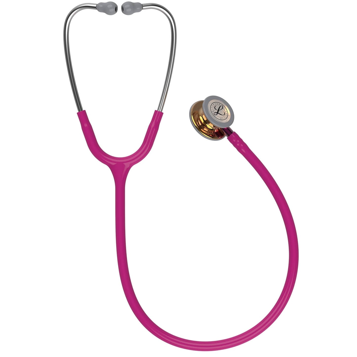 Littmann Classic III Monitoring Stethoscope: High Polish Copper & Raspberry - Limited Edition 5647 - Student Program 3M Littmann