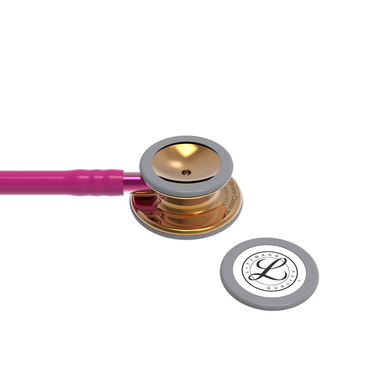 Littmann Classic III Monitoring Stethoscope: High Polish Copper & Raspberry - Limited Edition 5647 - Student Program 3M Littmann