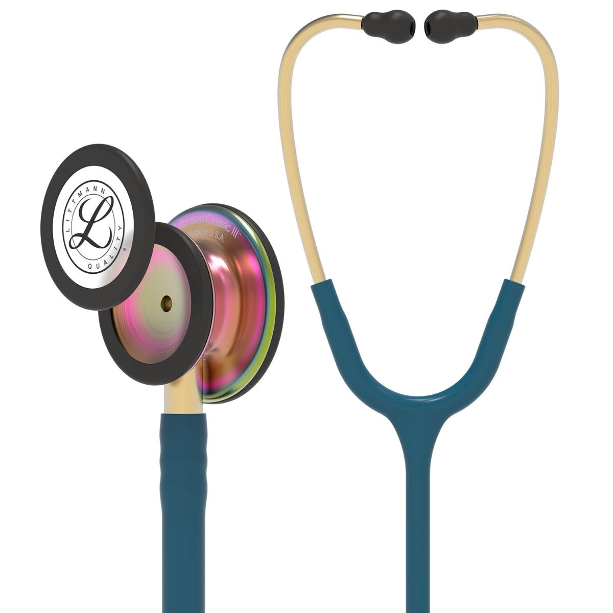 Littmann Classic III Stethoscope: Caribbean Blue Rainbow 5807 - Student Program 3M Littmann