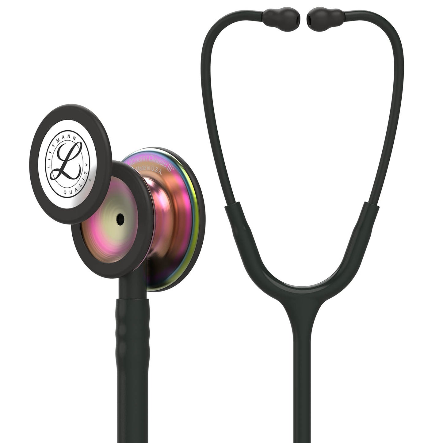 Littmann Classic III Stethoscope: Rainbow and Black 5870 3M Littmann