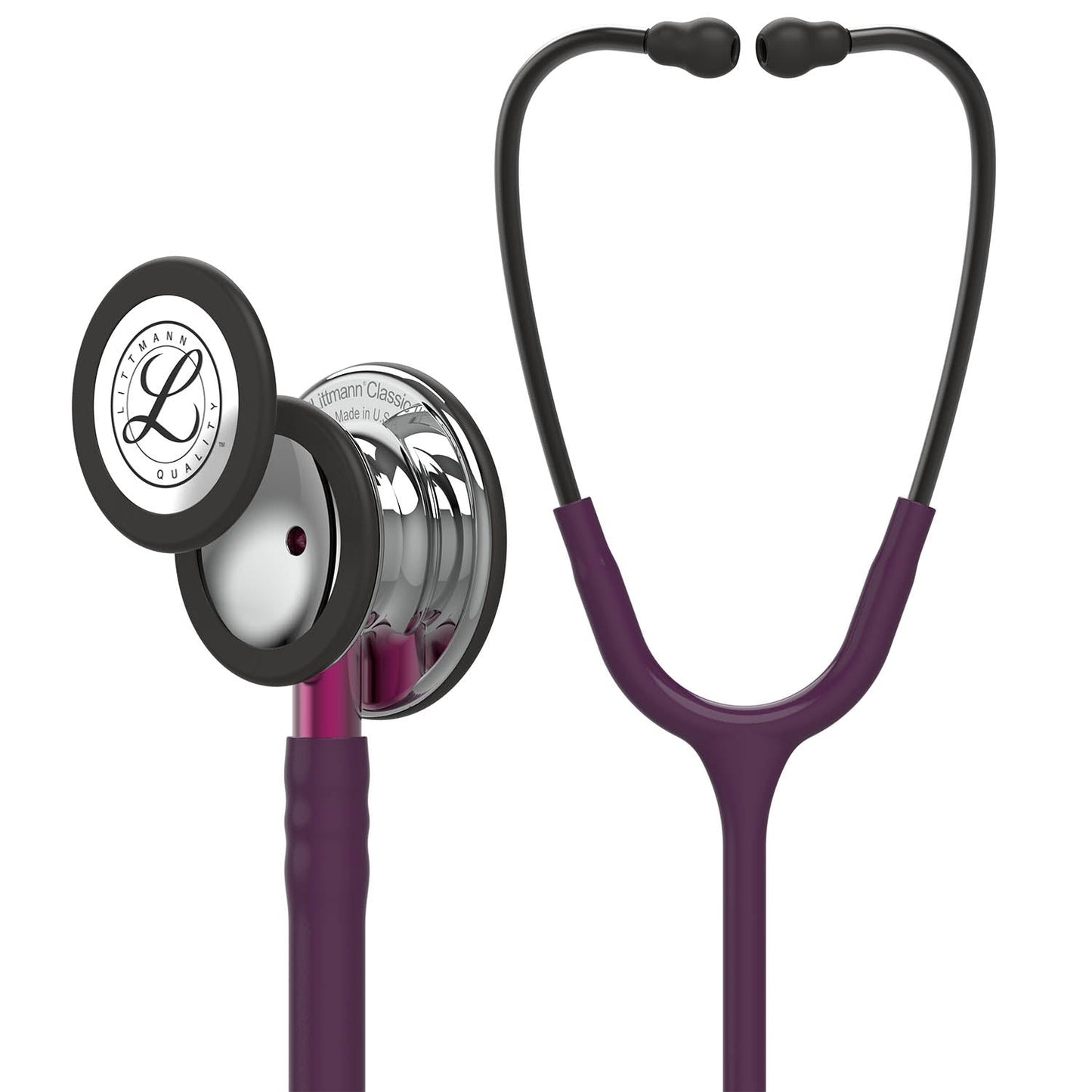 Littmann Classic III Monitoring Stethoscope: Mirror & Plum - Pink Stem 5960 - Student Program 3M Littmann