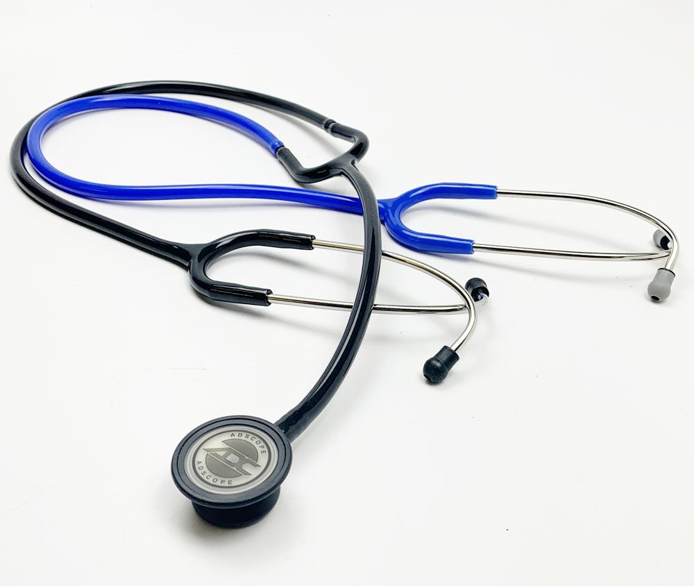 ADC Professional Teaching Stethoscope 43" - Black & Royal Blue ADC Diagnostics