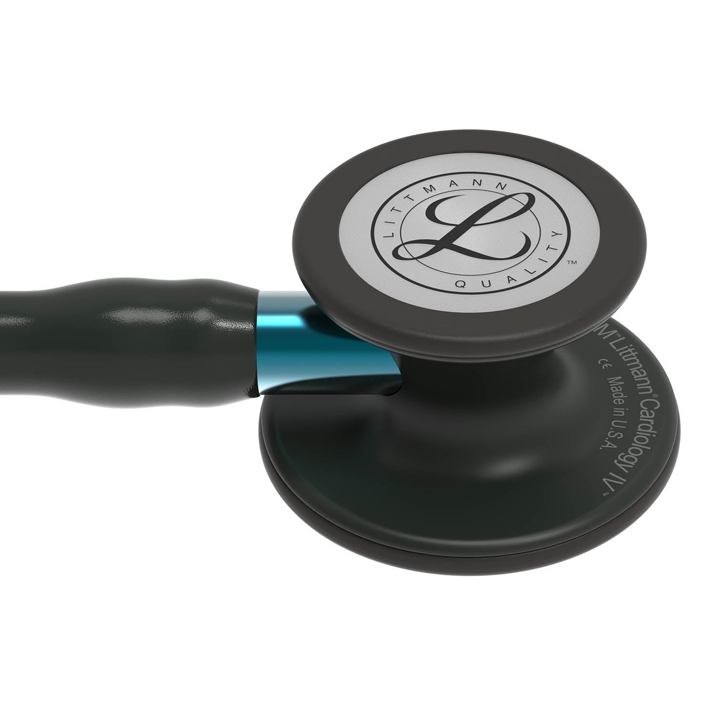 Littmann Cardiology IV Diagnostic Stethoscope: Black & Black - Blue Stem 6201 - Student Program 3M Littmann