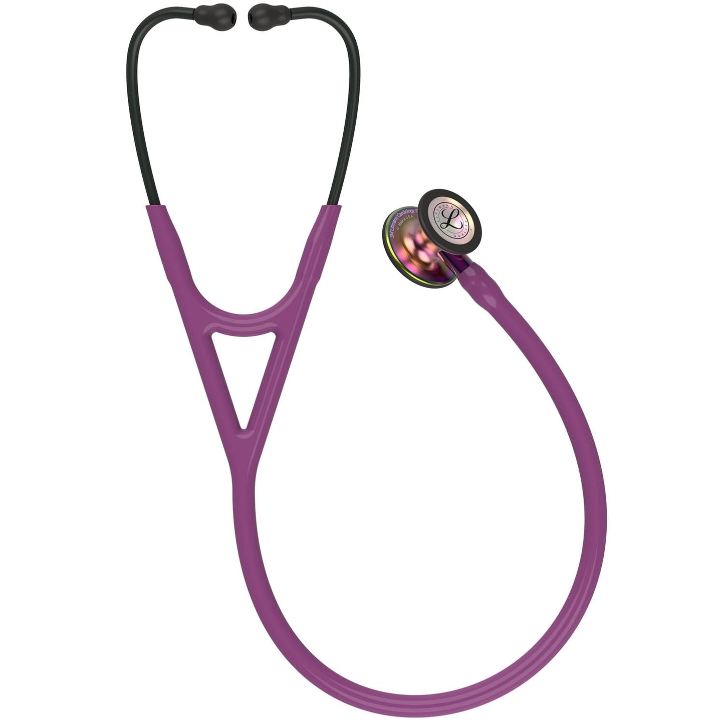 Littmann Cardiology IV Diagnostic Stethoscope: Rainbow & Plum - Violet Stem 6205 - Student Program 3M Littmann