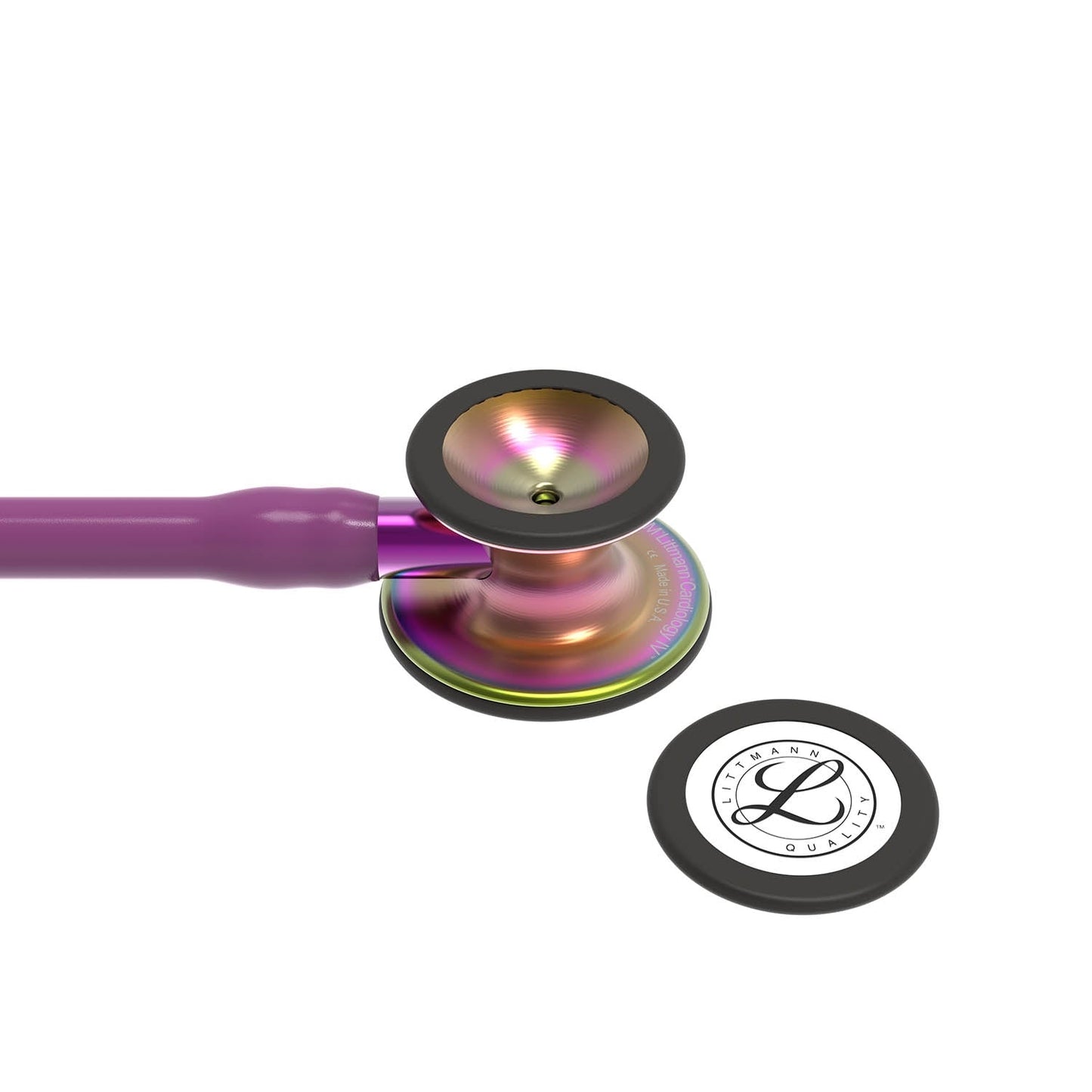 Littmann Cardiology IV Diagnostic Stethoscope: Rainbow & Plum - Violet Stem 6205 - Student Program 3M Littmann