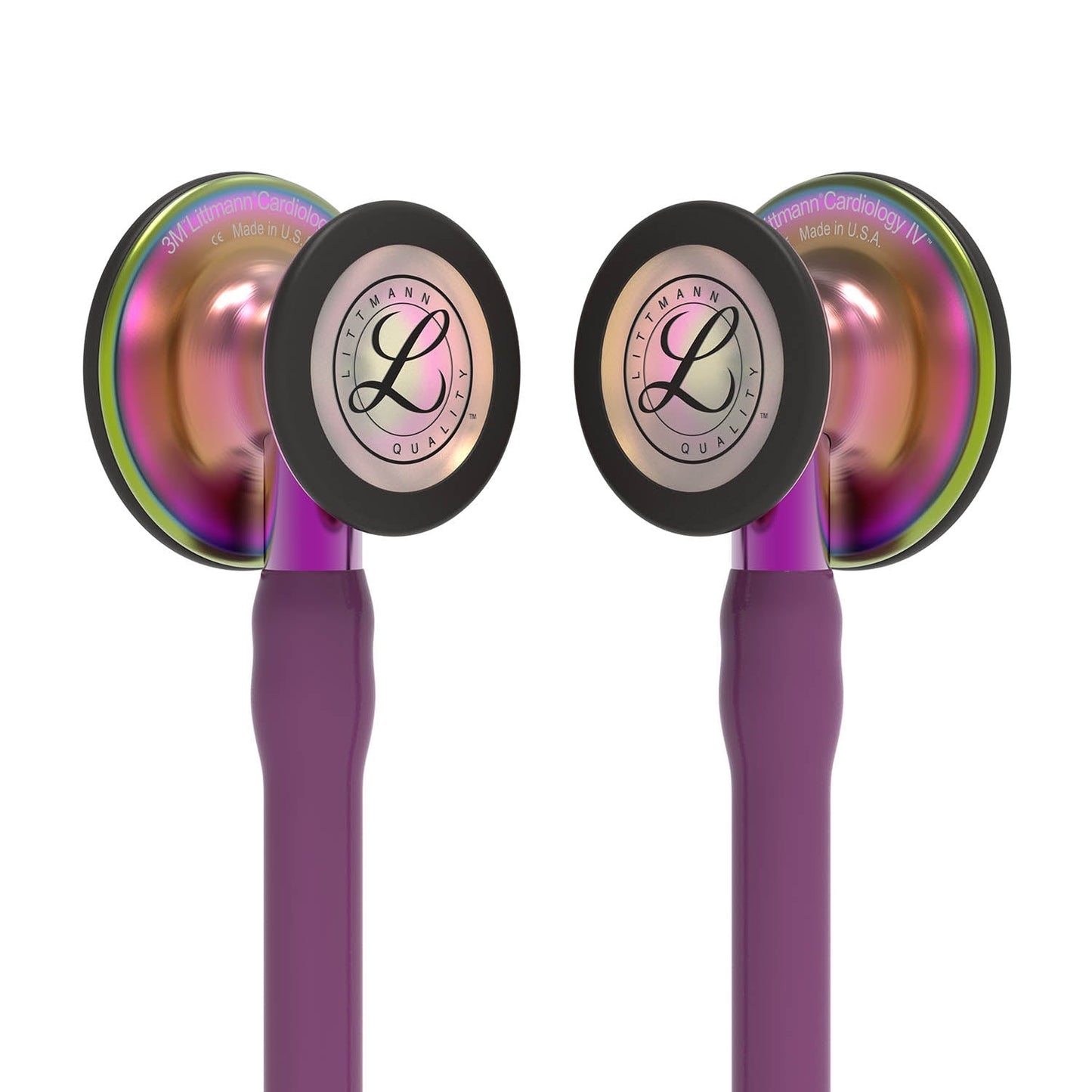 Littmann Cardiology IV Diagnostic Stethoscope: Rainbow & Plum - Violet Stem 6205 - Student Program 3M Littmann