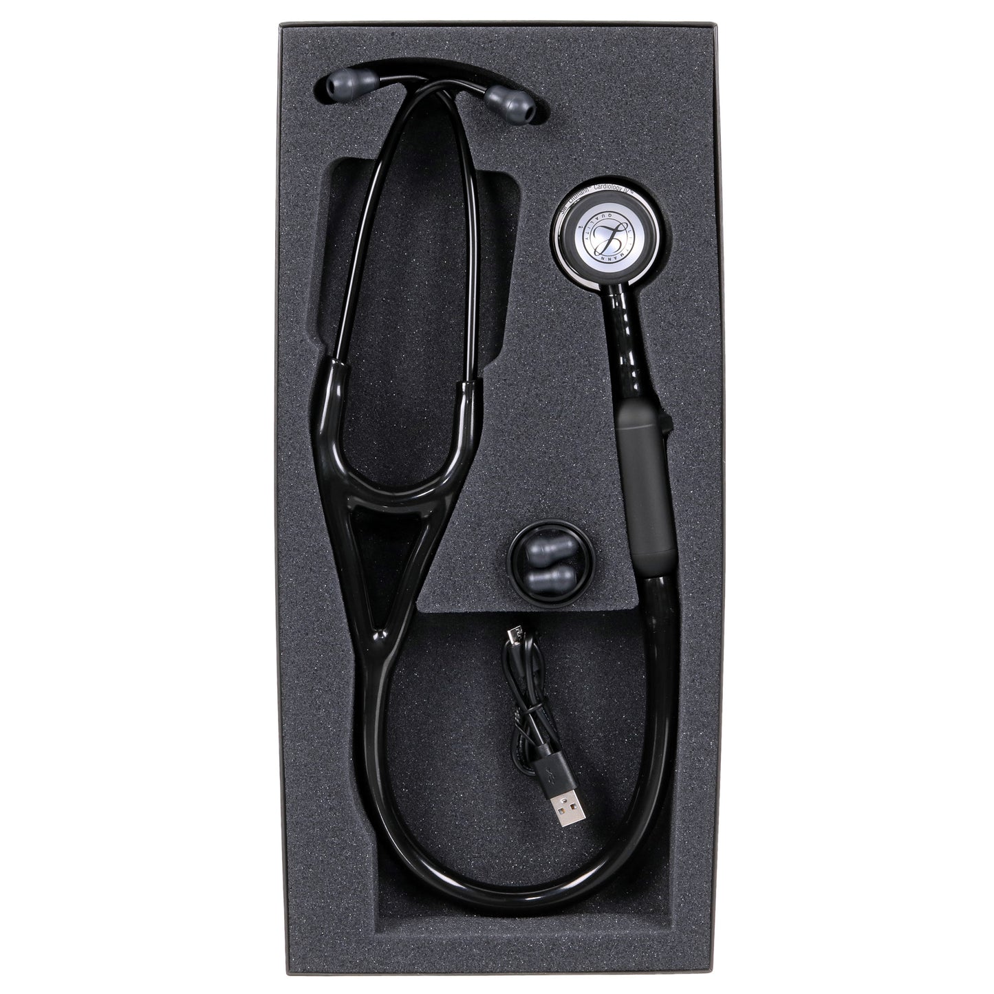 Littmann CORE Digital Stethoscope - 8890 Mirror Chestpiece & Black 3M Littmann