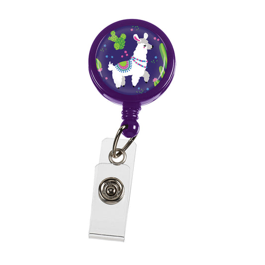 Retracteze™ ID Holder Llamas - Purple Prestige
