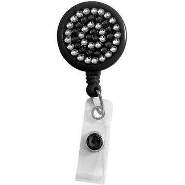 Retracteze™ ID Holder Rhinestone - Black Prestige