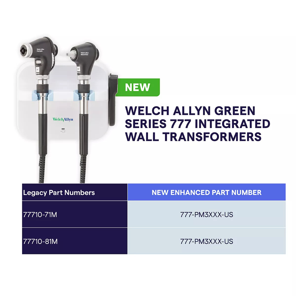 WELCH ALLYN GREEN SERIES 777 Wall Transformer Welch Allyn
