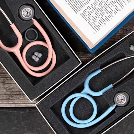 Littmann Classic III Monitoring Stethoscope: Satin Champagne Rose Tube 5910C - Student Program 3M Littmann