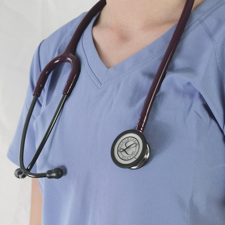Littmann Classic III Monitoring Stethoscope: Mirror & Plum - Pink Stem 5960 3M Littmann