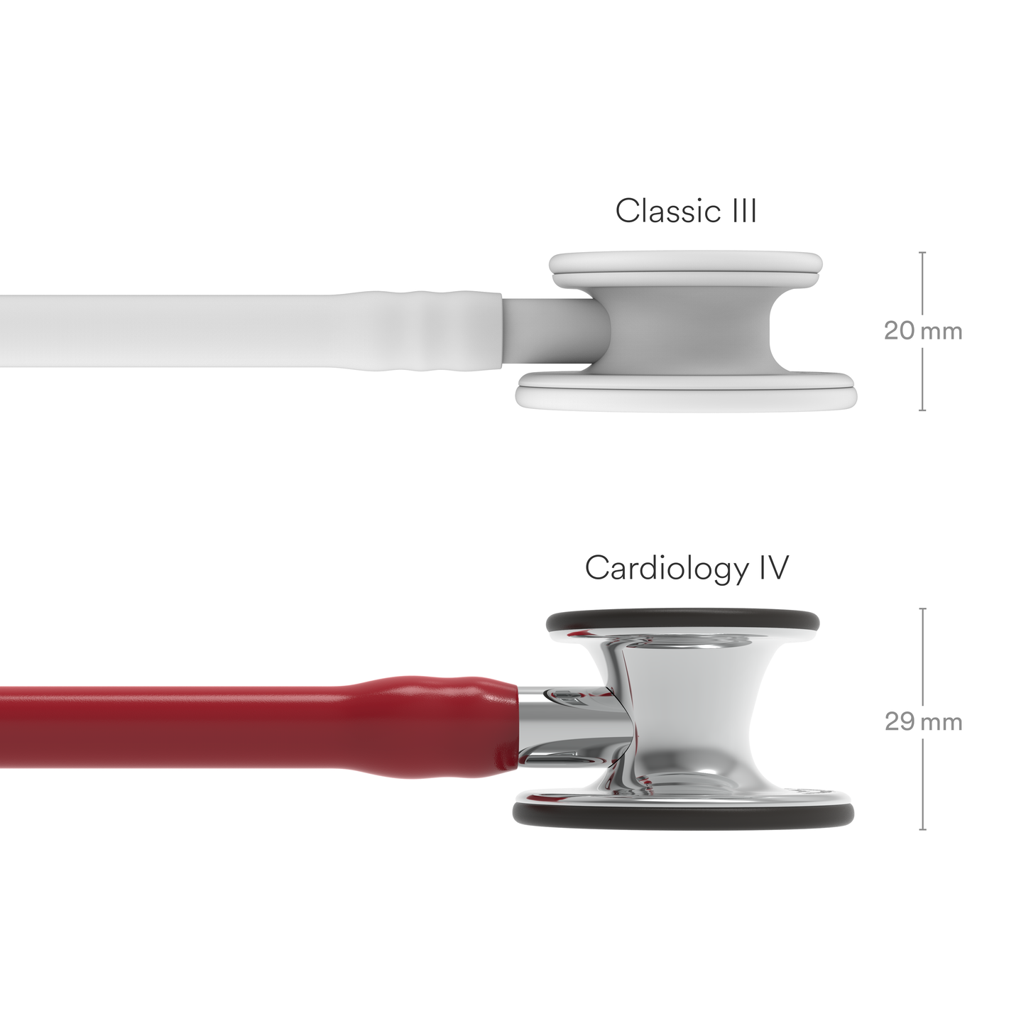 Littmann Cardiology IV Stethoscope: Burgundy & Mirror-Finish 6170 3M Littmann