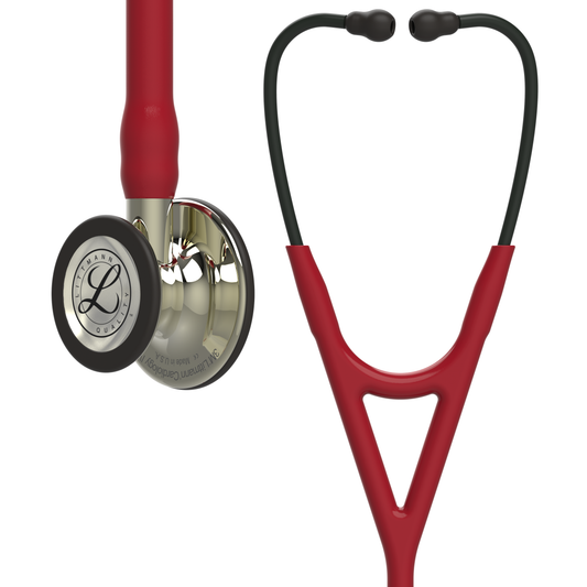 Littmann Cardiology IV Stethoscope: Champagne & Burgundy Tube 6176 3M Littmann