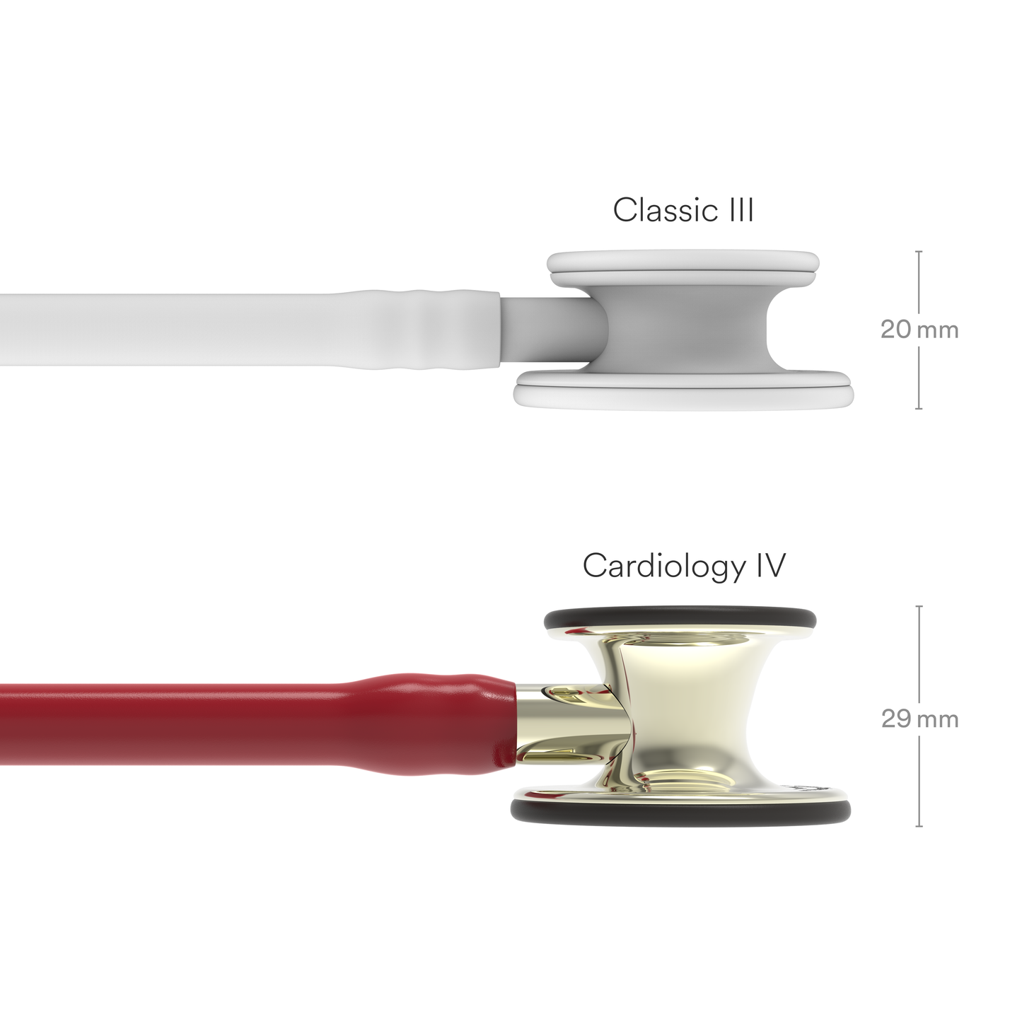 Littmann Cardiology IV Stethoscope: Champagne & Burgundy Tube 6176 3M Littmann
