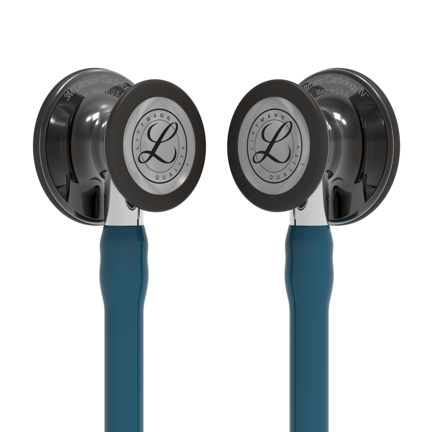 Littmann Cardiology IV Diagnostic Stethoscope: Smoke & Caribbean Blue - Mirror Stem 6234 - Student Program 3M Littmann