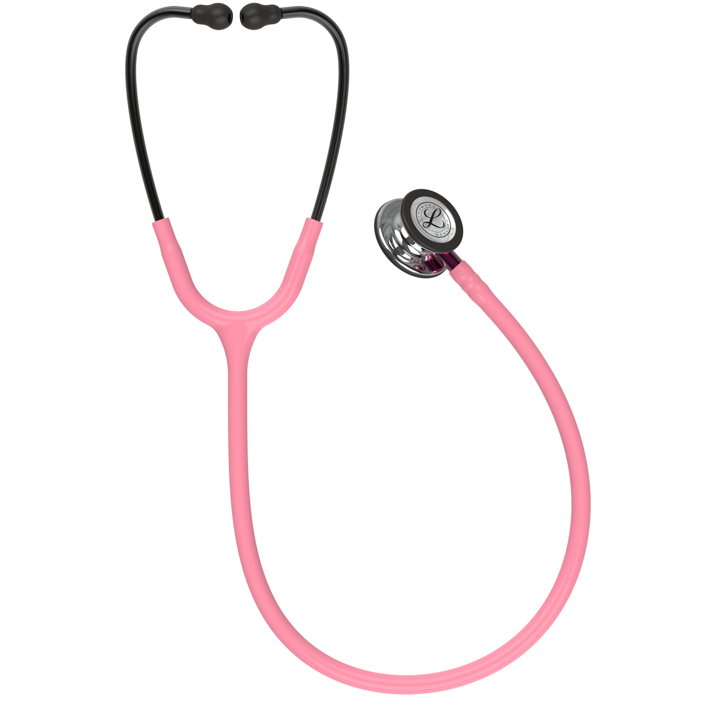 Littmann Classic III Monitoring Stethoscope: Mirror & Pearl Pink - Pink Stem 5962 - Student Program 3M Littmann