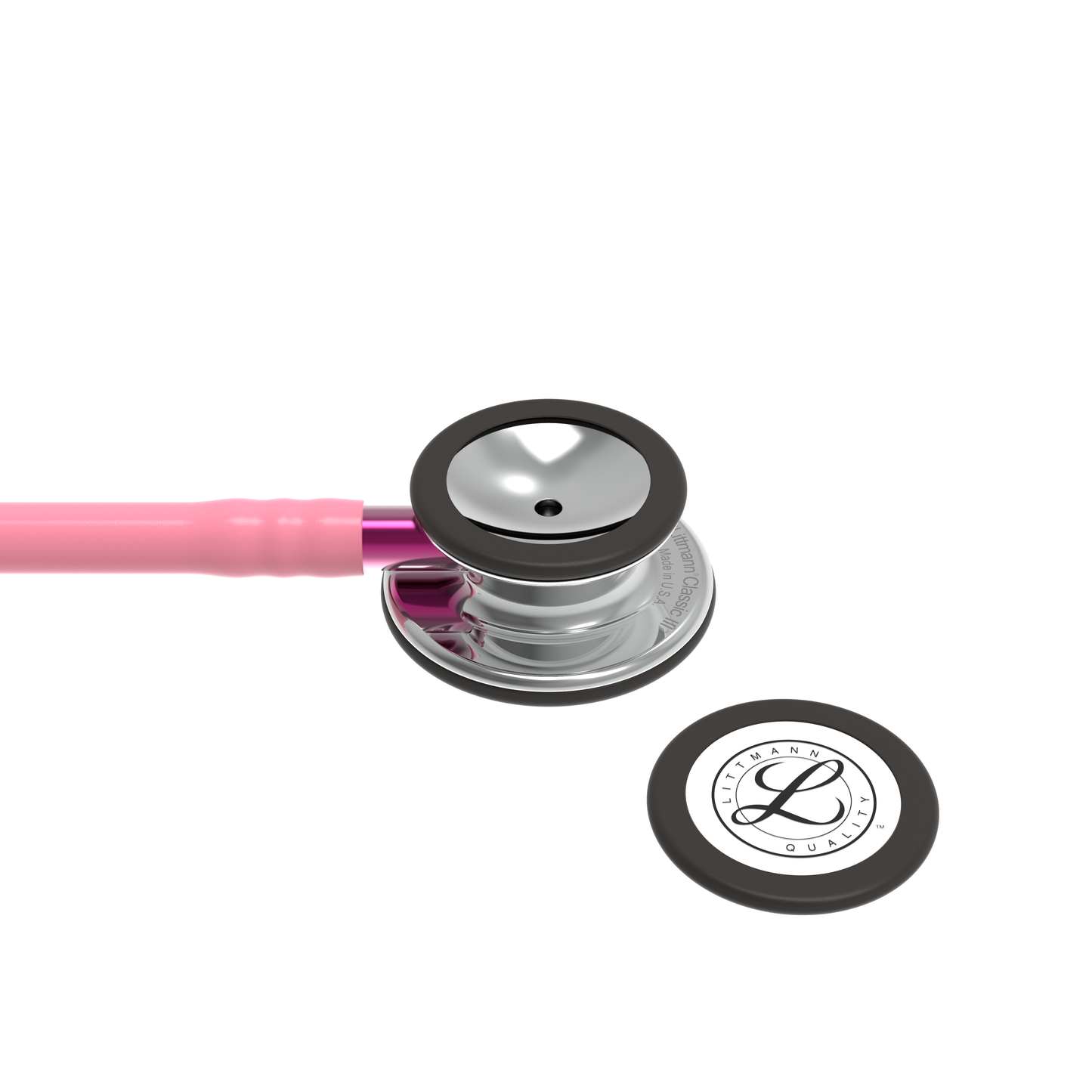 Littmann Classic III Monitoring Stethoscope: Mirror & Pearl Pink - Pink Stem 5962 - Student Program 3M Littmann