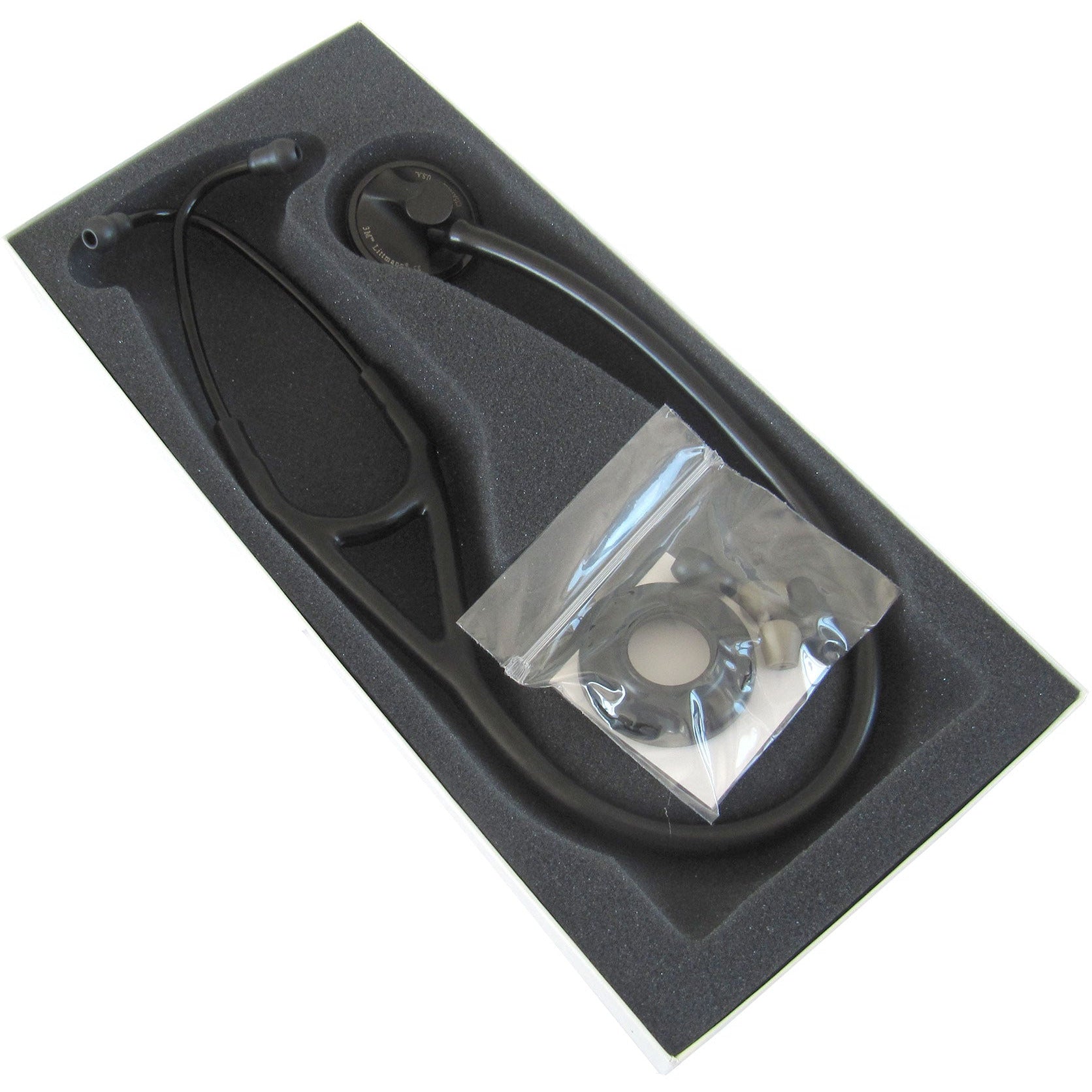 Littmann Master Cardiology Stethoscope: All Black 2161 - Student Program 3M Littmann