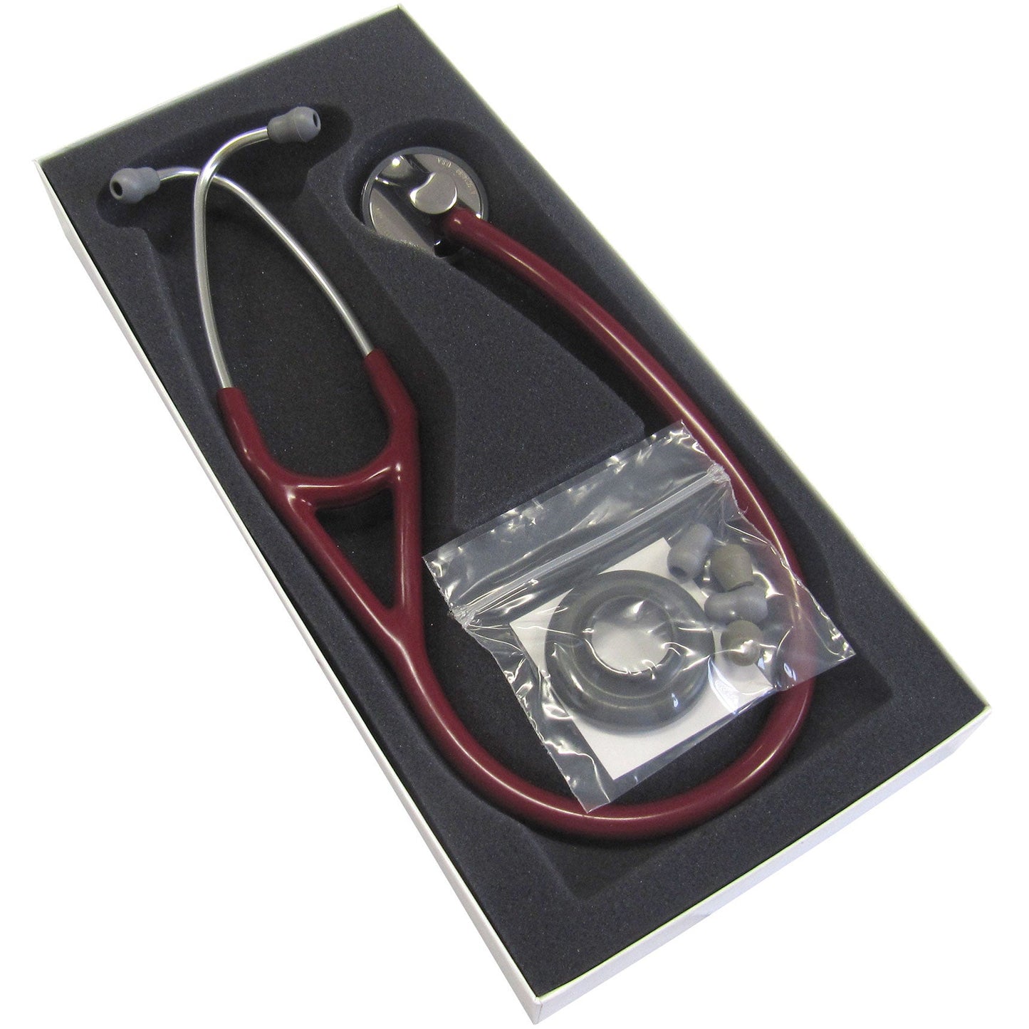 Littmann Master Cardiology Stethoscope: Burgundy 2163 3M Littmann