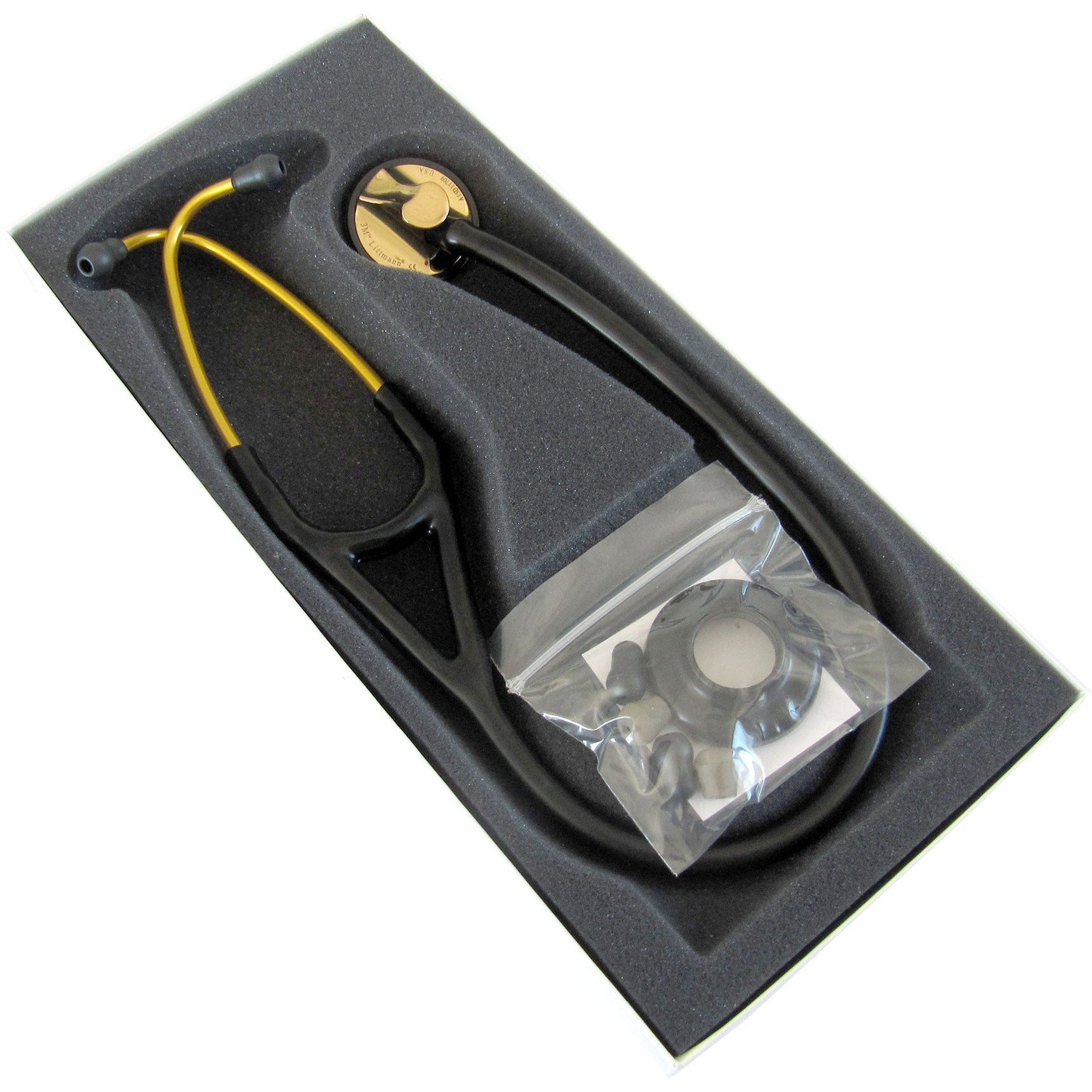 Littmann Master Cardiology Stethoscope: Black & Brass 2175 - Student Program 3M Littmann