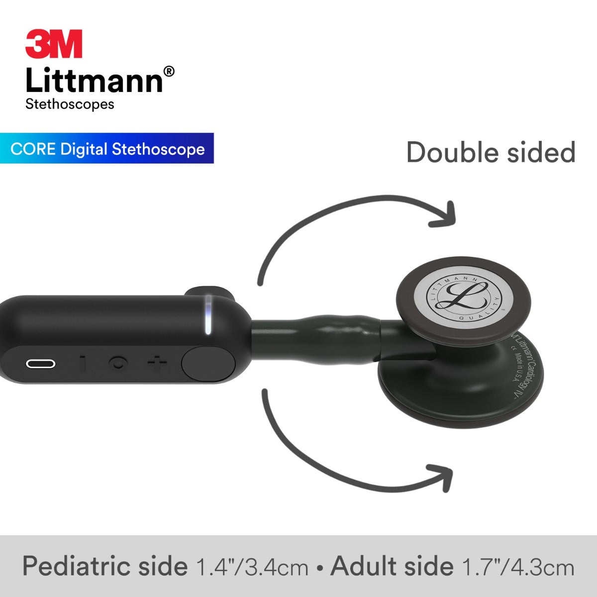 3M™ Littmann® CORE Digital Stethoscope - Black 8480 3M Littmann