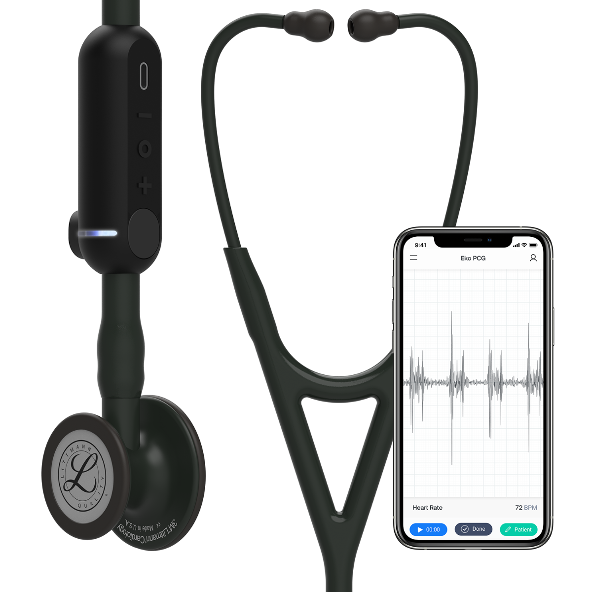 3M™ Littmann® CORE Digital Stethoscope - Black 8480 3M Littmann