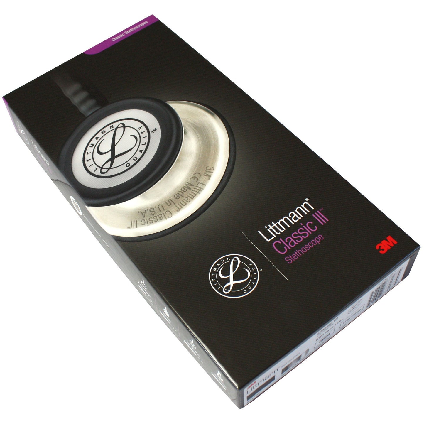 Littmann Classic III Stethoscope: Black 5620 3M Littmann