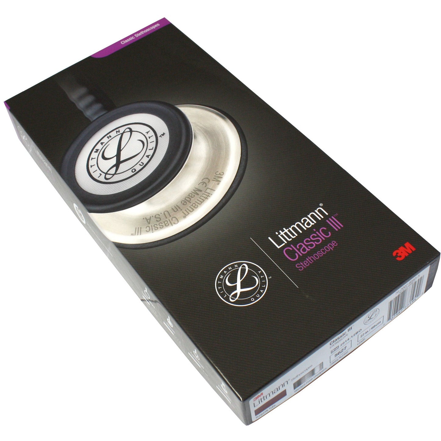 Littmann Classic III Stethoscope: Burgundy 5627 3M Littmann