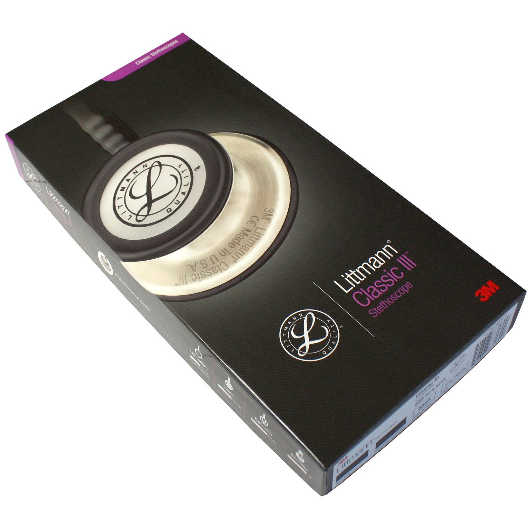 Littmann Classic III Stethoscope: All Black 5803 3M Littmann