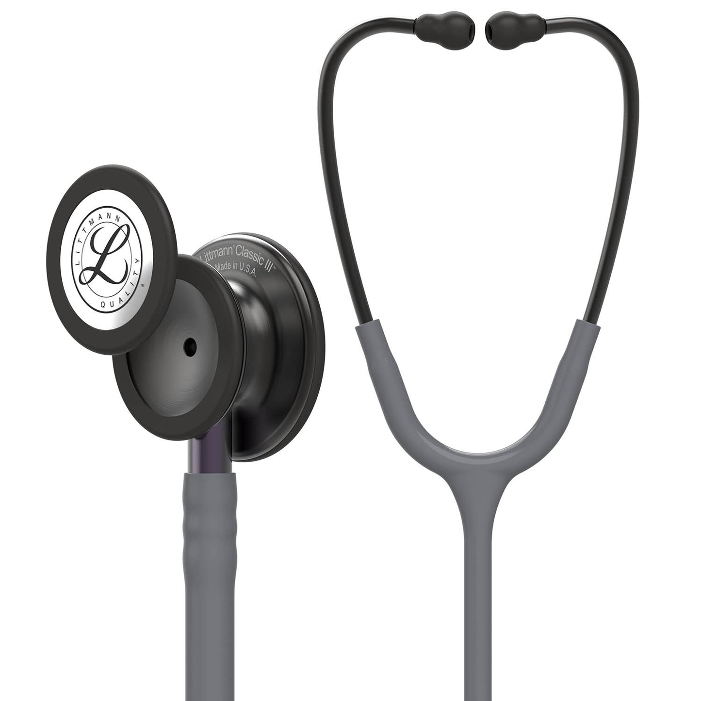 Littmann Classic III Monitoring Stethoscope: Smoke & Gray - Violet Stem 5873 3M Littmann