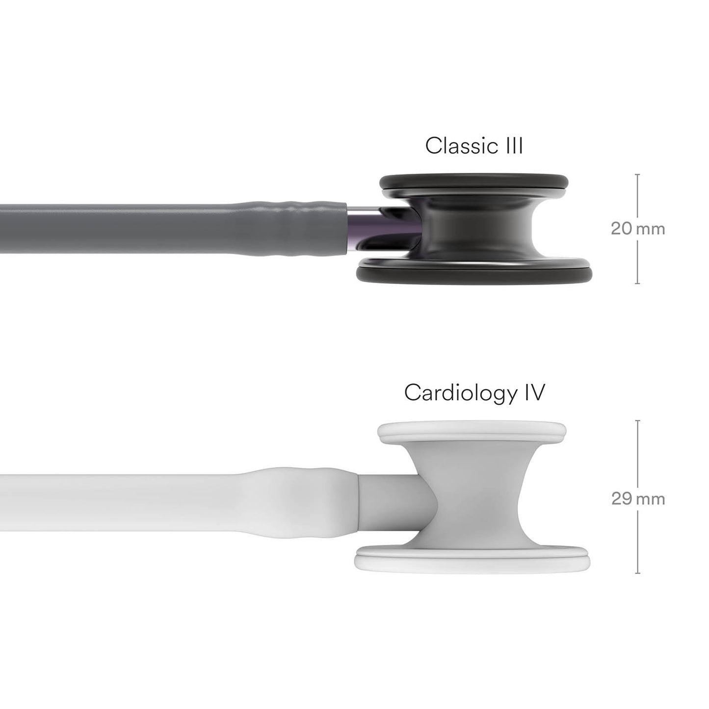 Littmann Classic III Monitoring Stethoscope: Smoke & Gray - Violet Stem 5873 3M Littmann