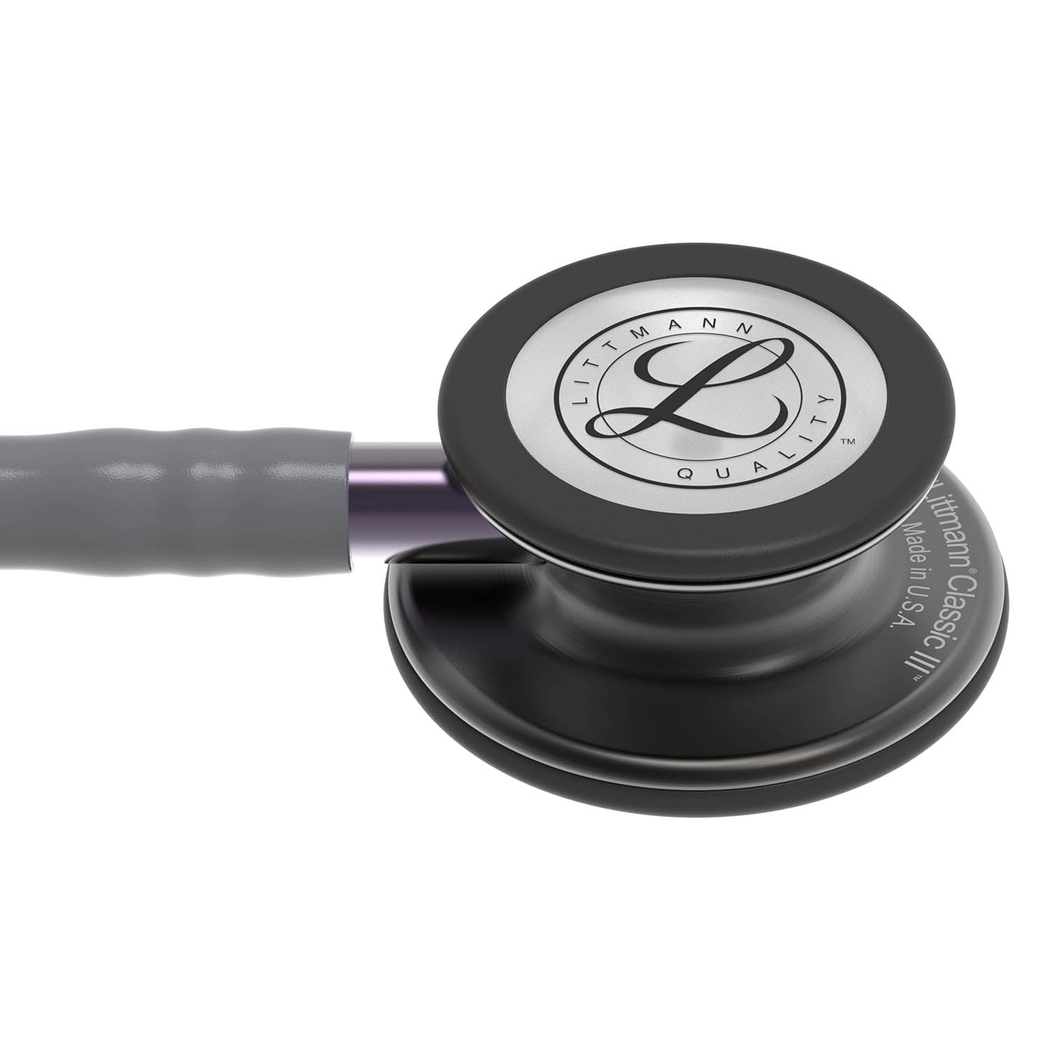 Littmann Classic III Monitoring Stethoscope: Smoke & Gray - Violet Stem 5873 - Student Program 3M Littmann