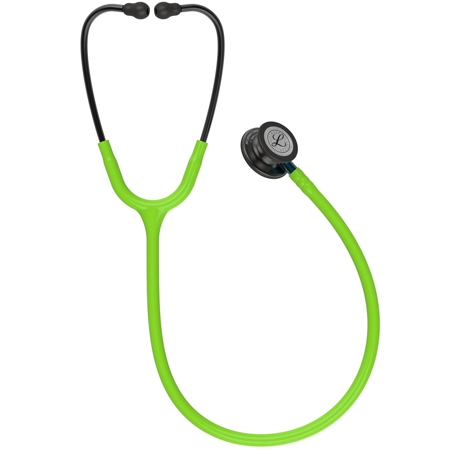Littmann Classic III Monitoring Stethoscope: Smoke & Lime Green - Blue Stem 5875 3M Littmann