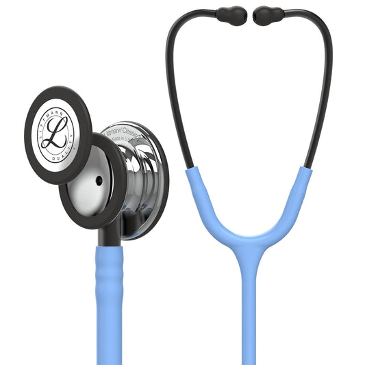 Littmann Classic III Monitoring Stethoscope: Mirror & Ceil Blue - Smoke Stem 5959 - Student Program 3M Littmann