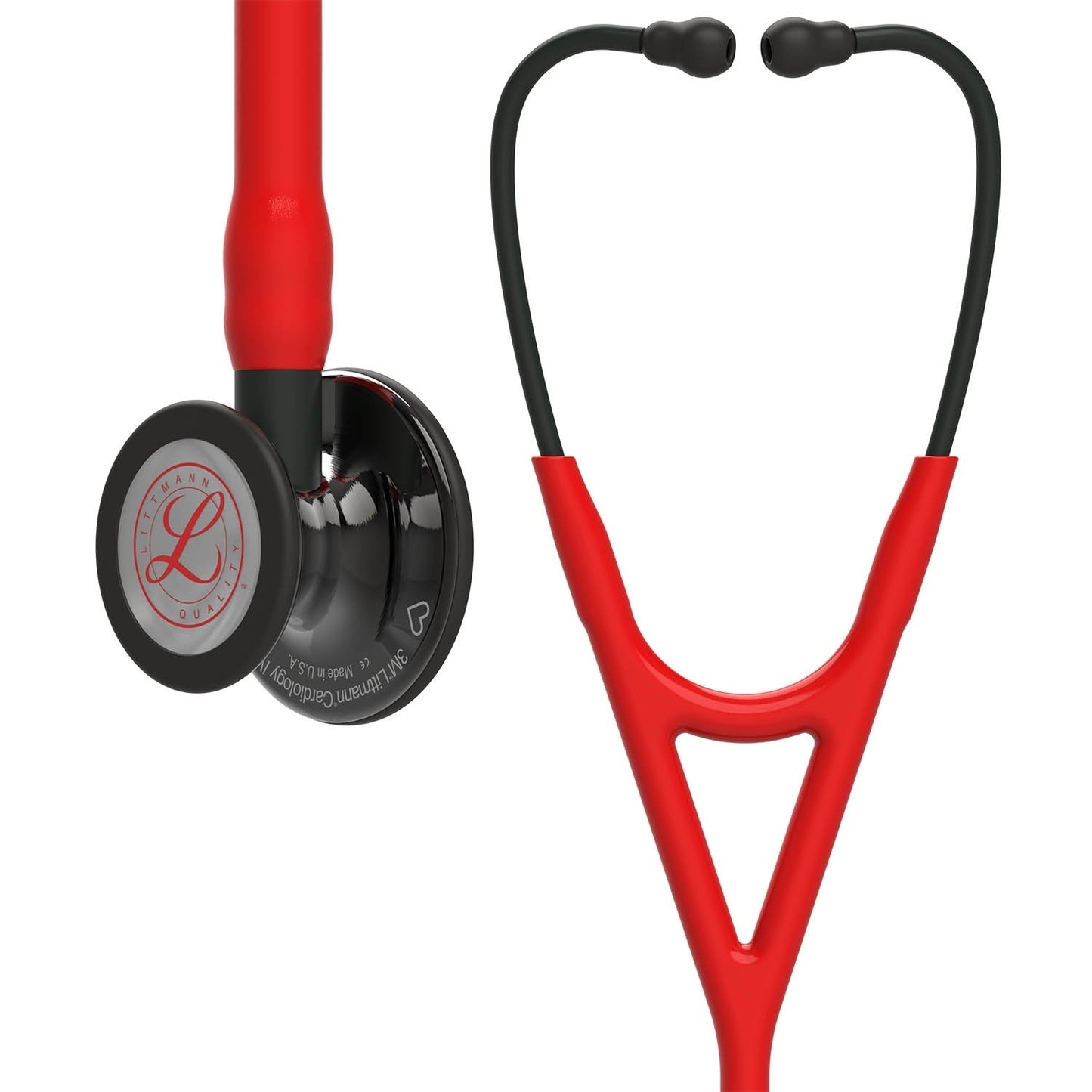 Littmann Cardiology IV Diagnostic Stethoscope: Red & Smoke - Limited Edition 6182 - Student Program 3M Littmann