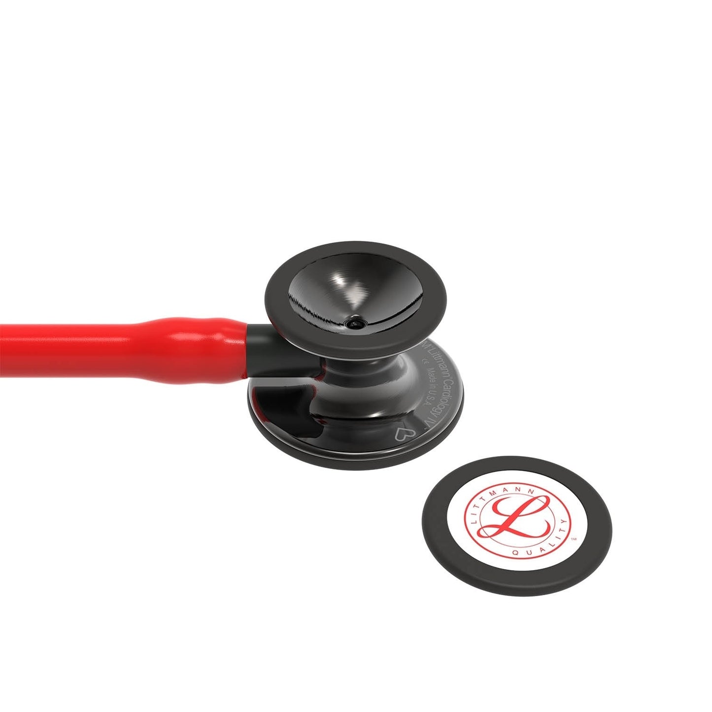Littmann Cardiology IV Diagnostic Stethoscope: Red & Smoke - Limited Edition 6182 - Student Program 3M Littmann