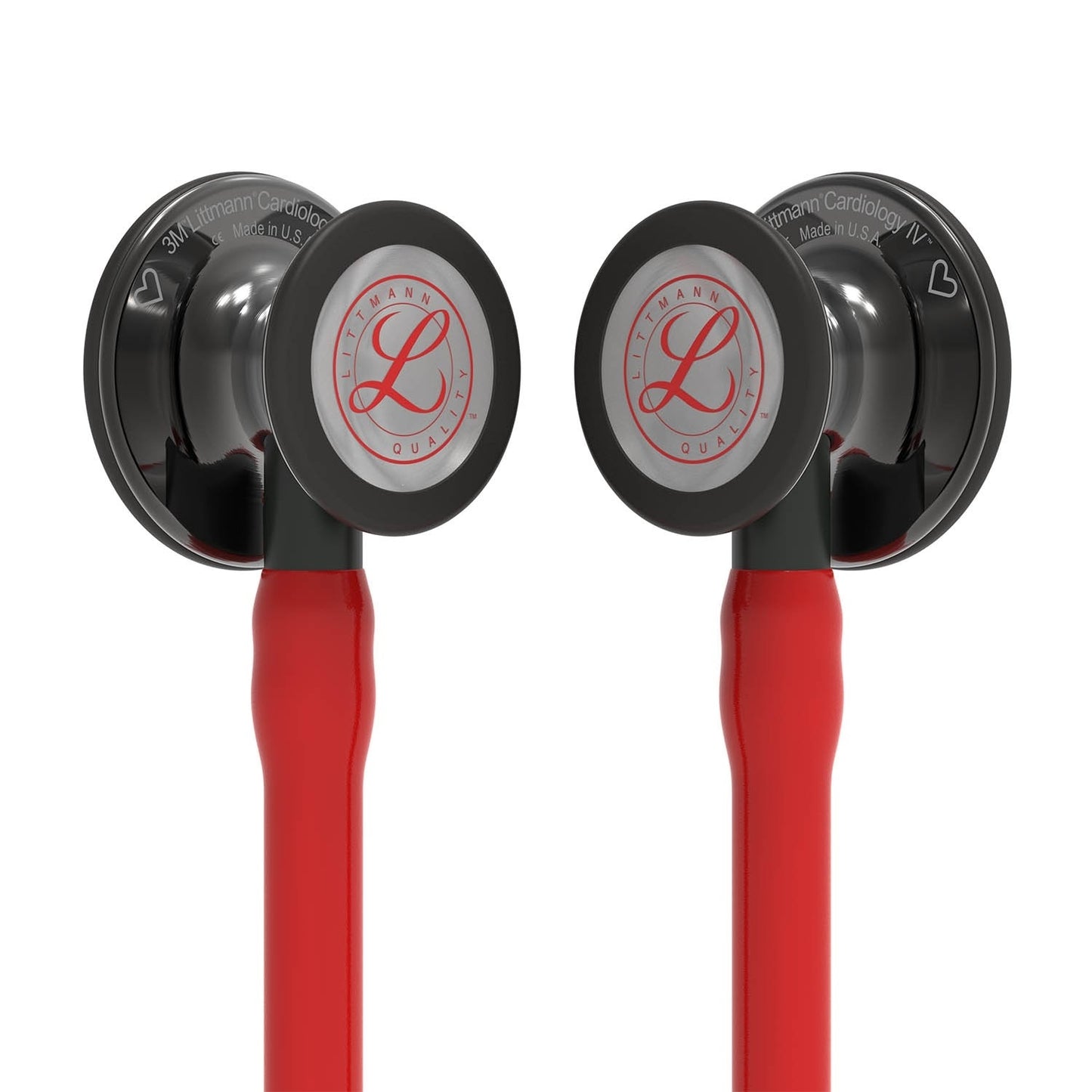 Littmann Cardiology IV Diagnostic Stethoscope: Red & Smoke - Limited Edition 6182 - Student Program 3M Littmann