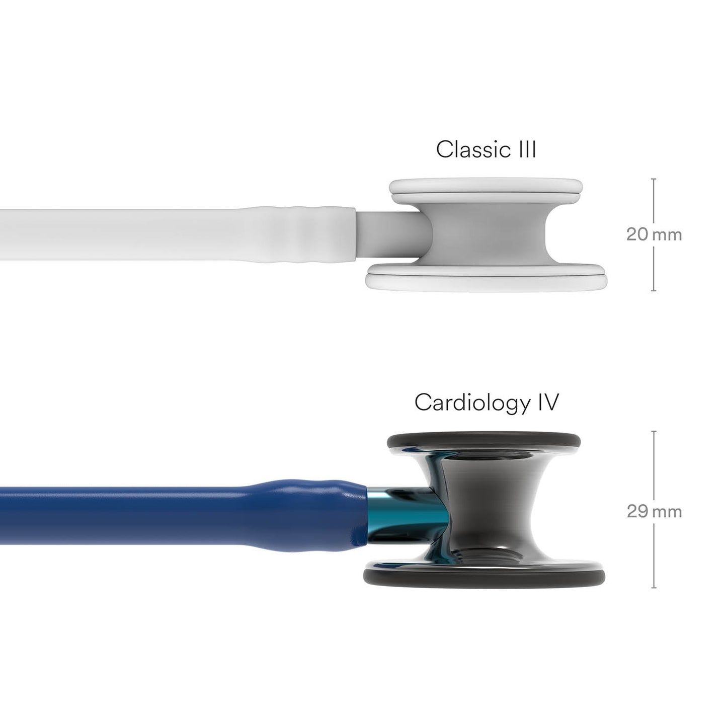 Littmann Cardiology IV Diagnostic Stethoscope: Polished Smoke & Navy - Blue Stem 6202 3M Littmann