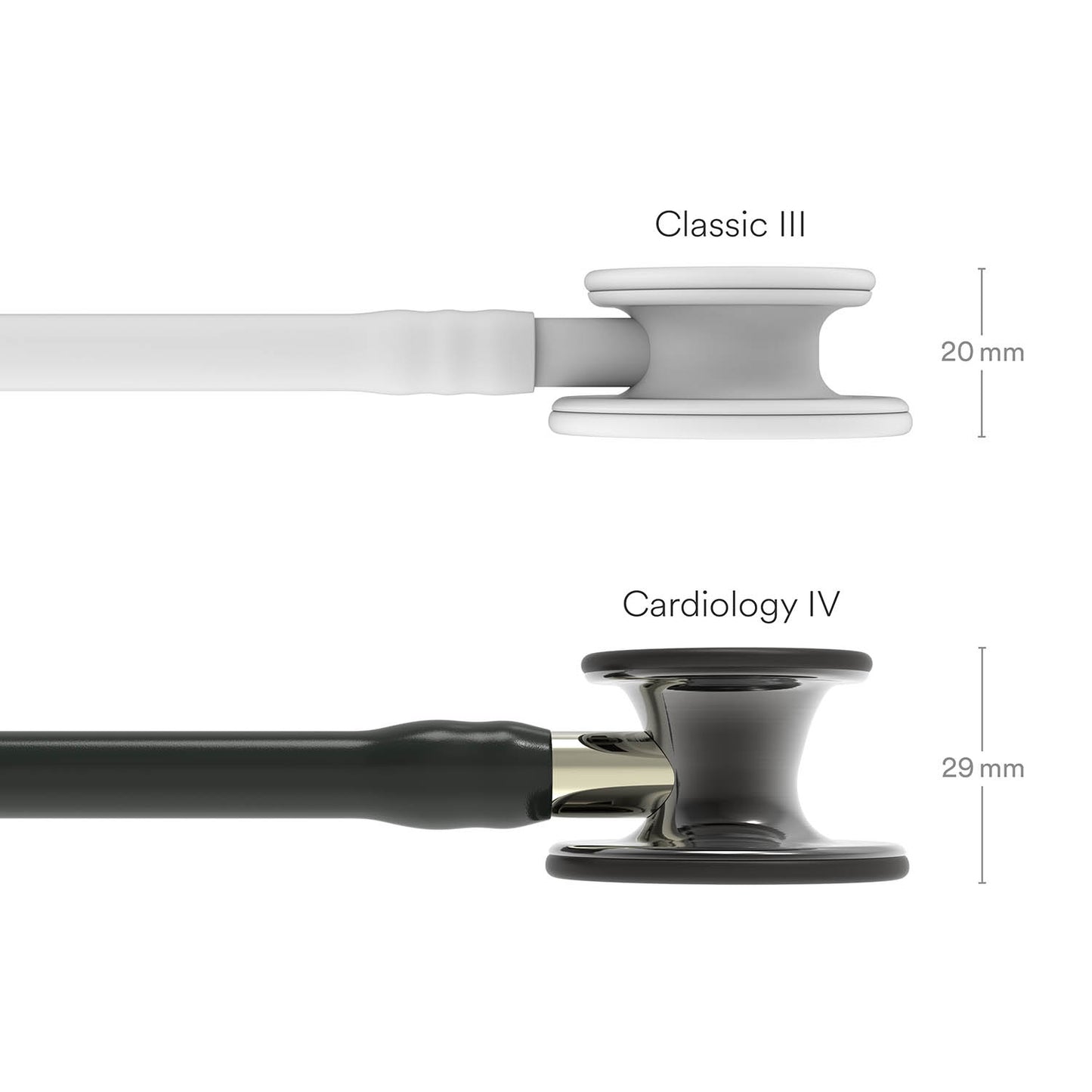 Littmann Cardiology IV Diagnostic Stethoscope: Polished Smoke & Black - Champagne Stem 6204 3M Littmann